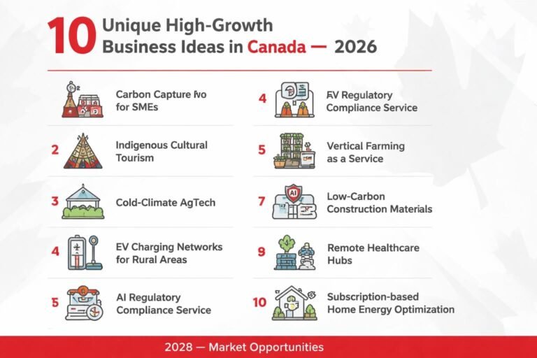10 Unique Business Ideas in Canada 2026: High-Growth Ventures