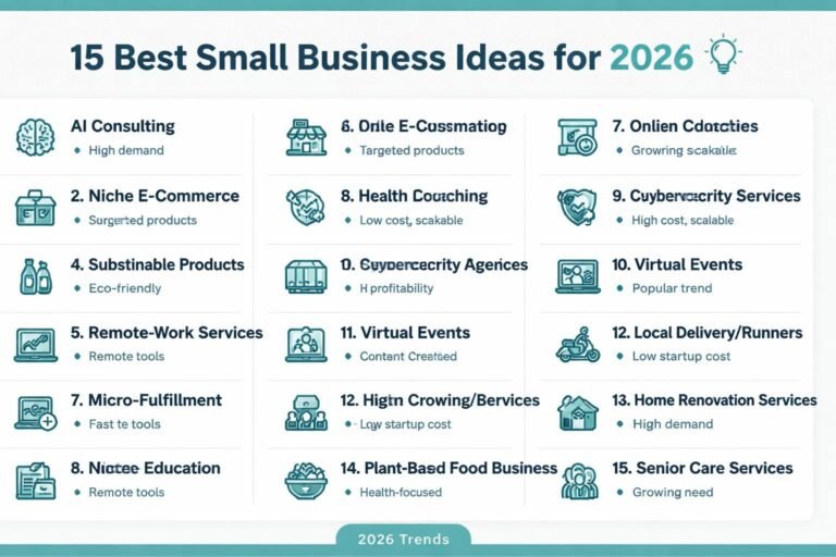 15 Best Small Business Ideas for 2026: Trends, Low Costs, and Growth