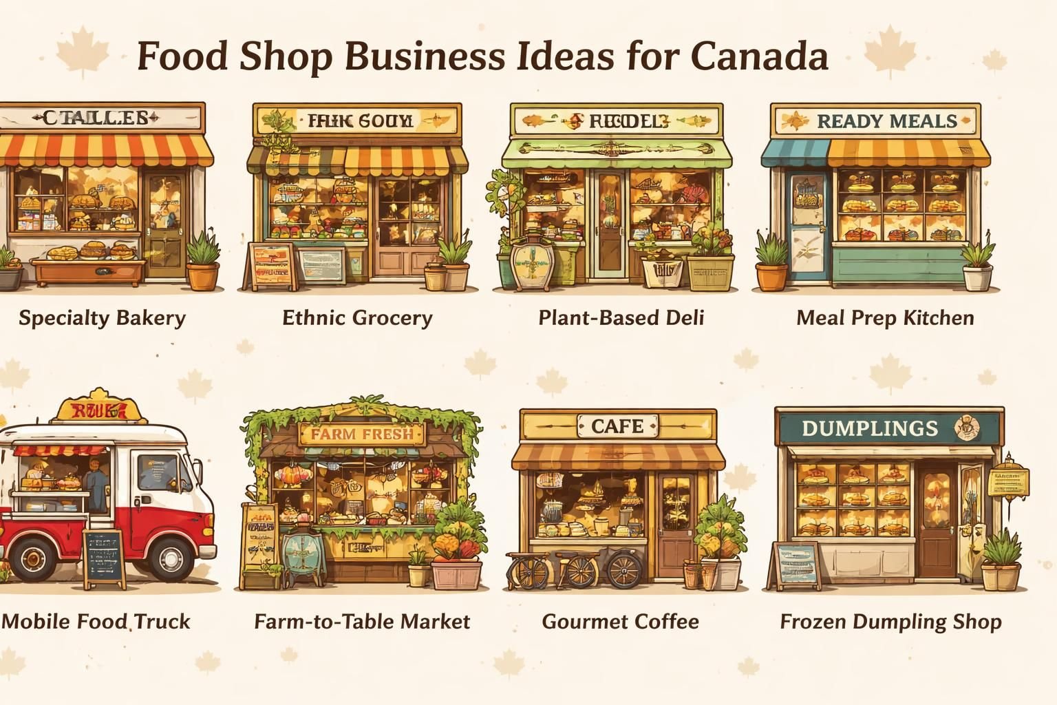 Food shop business ideas in canada