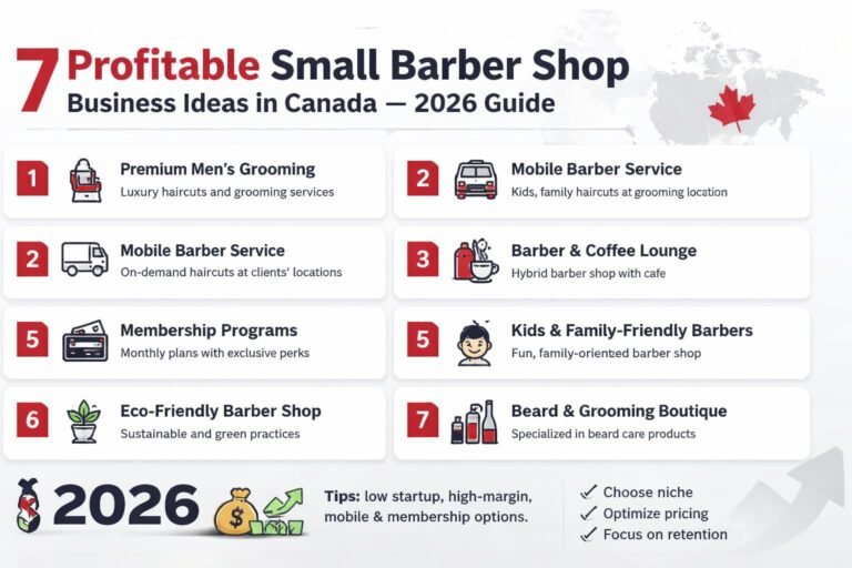7 Profitable Small Barber Shop Business Ideas in Canada (2026 Guide)